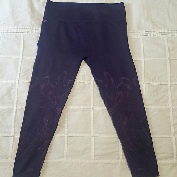 🌷 FABLETICS - High Waisted Seamless Legging - Indigo Swirl print - Size XL - Picture 4 of 9
